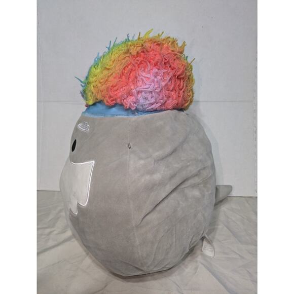 Squishmallow Ridge Husky Dog 16" Stuffed Plush Squishdoo Rainbow Afro RARE Read - Picture 3 of 10